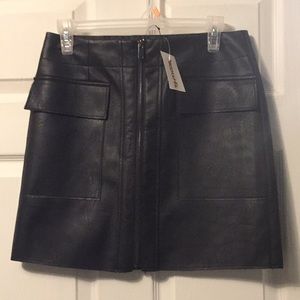 Faux Leather Skirt